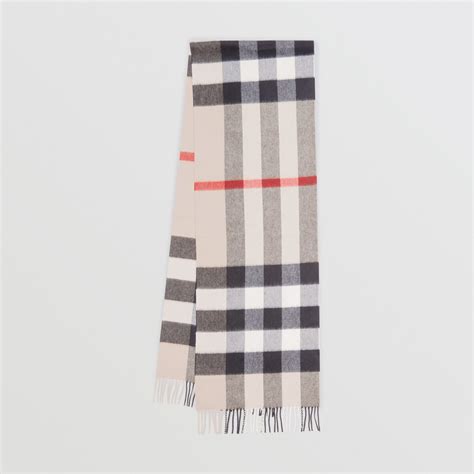 burberry check cashmere scarf.